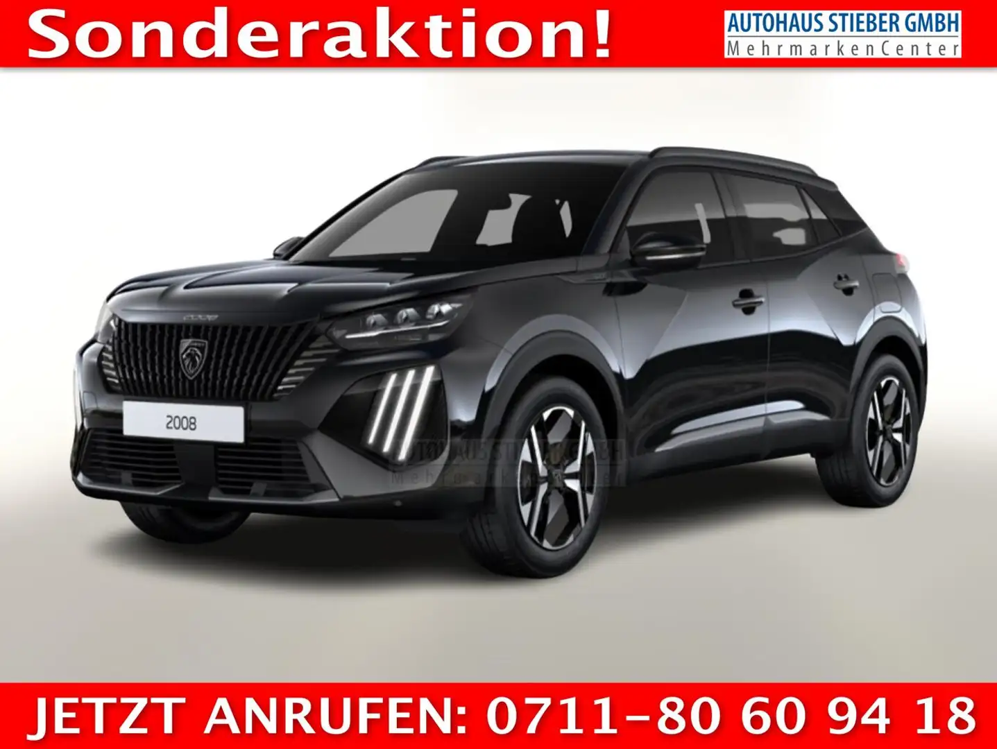 Peugeot 2008 MHEV 145 DSC6 GT 360° ACC Nav KeyL LED BT 107 k... Negru - 1