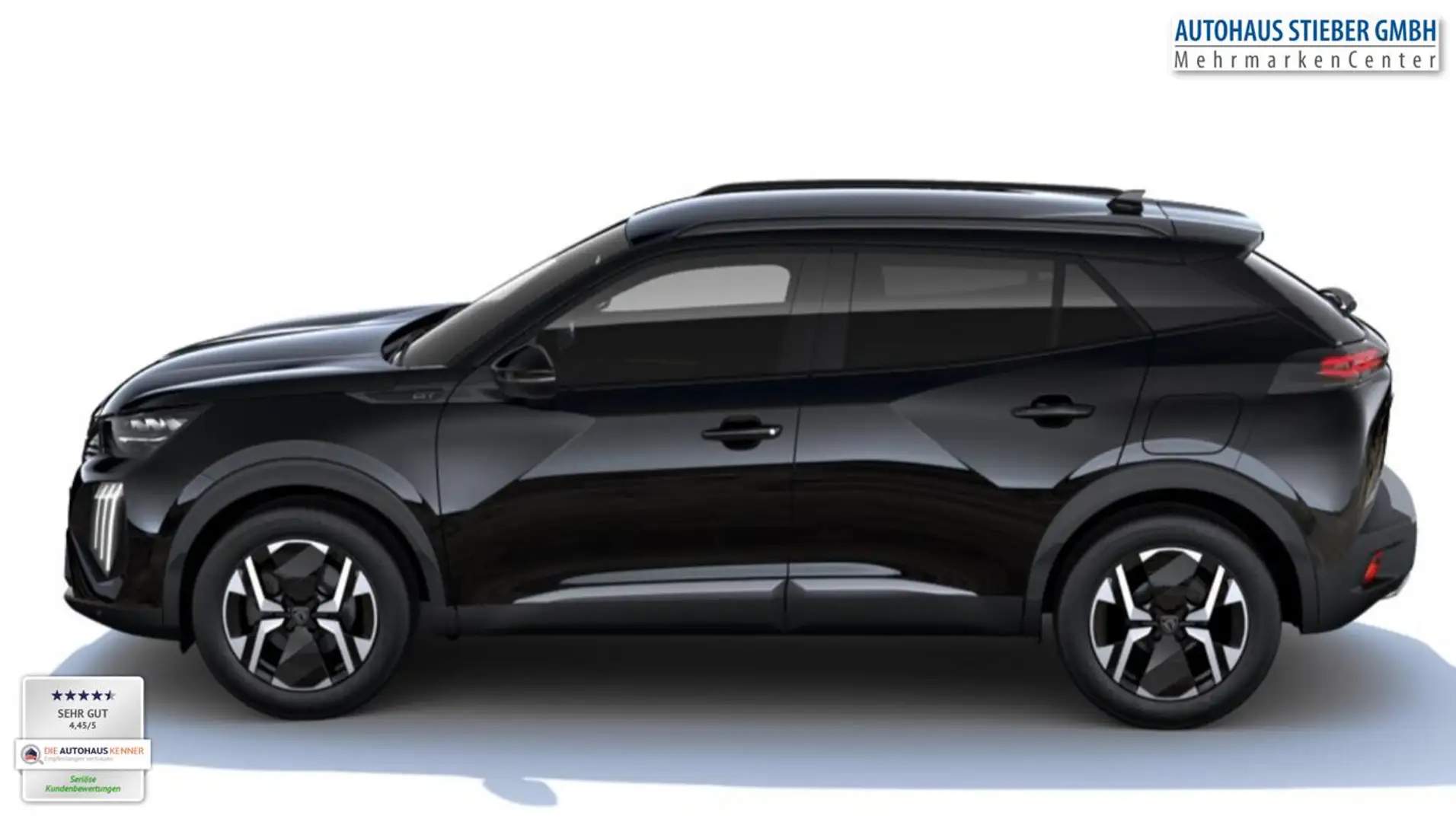 Peugeot 2008 MHEV 145 DSC6 GT 360° ACC Nav KeyL LED BT 107 k... Schwarz - 2