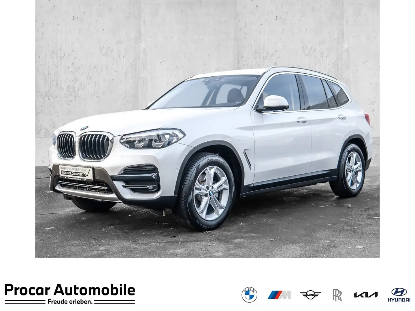 BMW X3 xDrive20d A AHK RFK NAVI LED PDC V+H DAB LM Weiß - 1