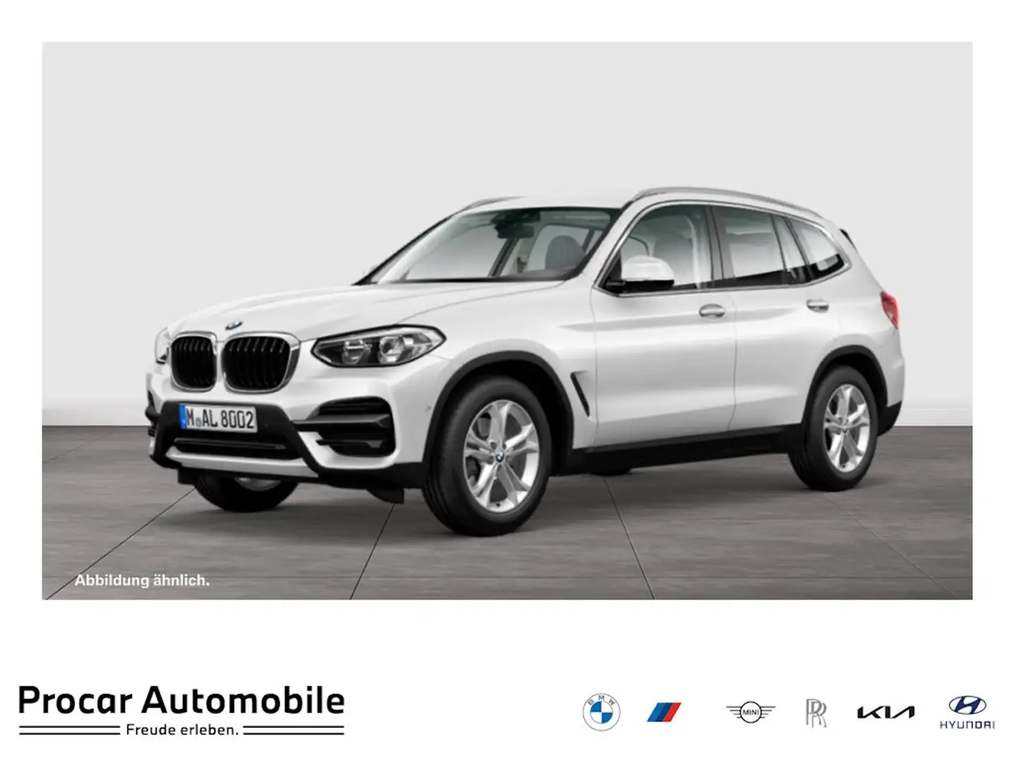 BMW X3 xDrive20d A AHK RFK NAVI LED PDC V+H DAB LM Weiß - 1