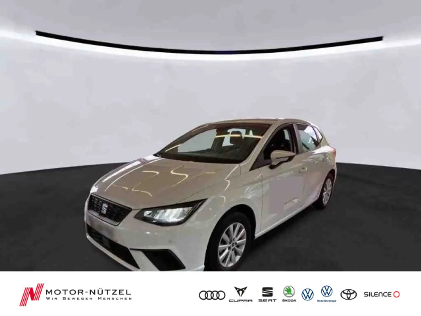 SEAT Ibiza 1.0 TSI STYLE LED+NAVI+APP+GRA+SHZ+PDC+RFK Weiß - 1
