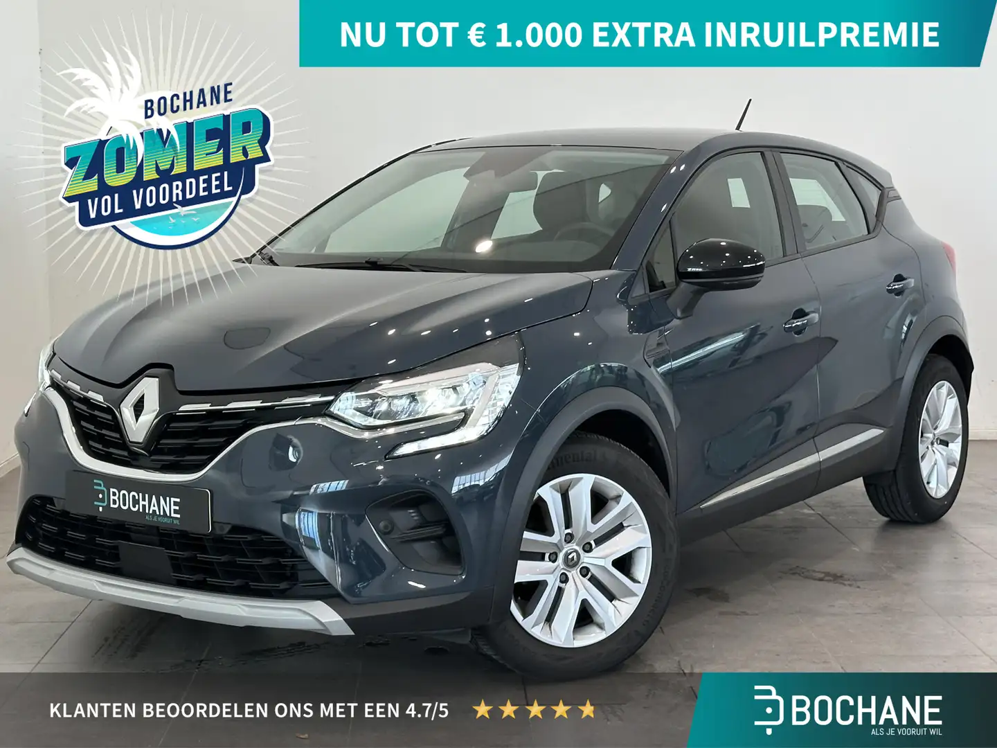 Renault Captur 1.0 TCe 100 Zen | Airco | Cruise Control | Apple C Blauw - 1