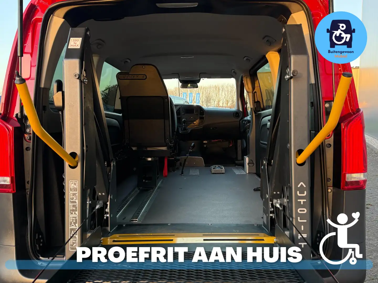 Mercedes-Benz Vito Rolstoel Voor (Airco) Rolstoelbus Automaat Rouge - 2