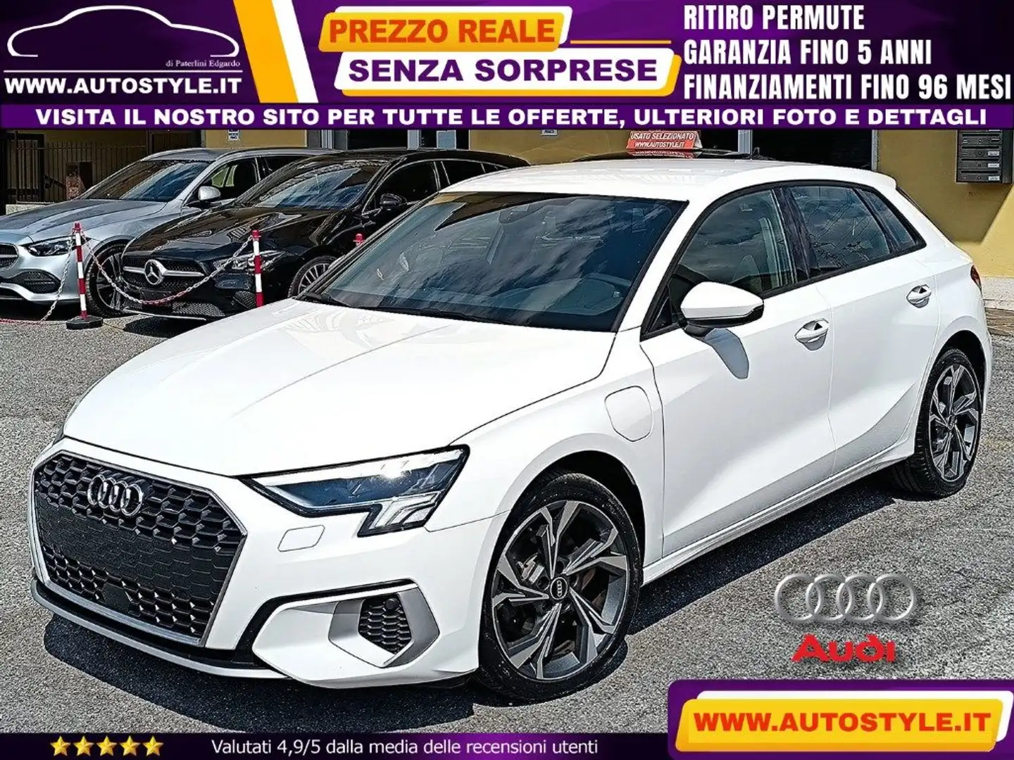 Audi A3 Sportback 40 TFSI e S-Tronic SPB Plug-In Hybrid Bianco - 1