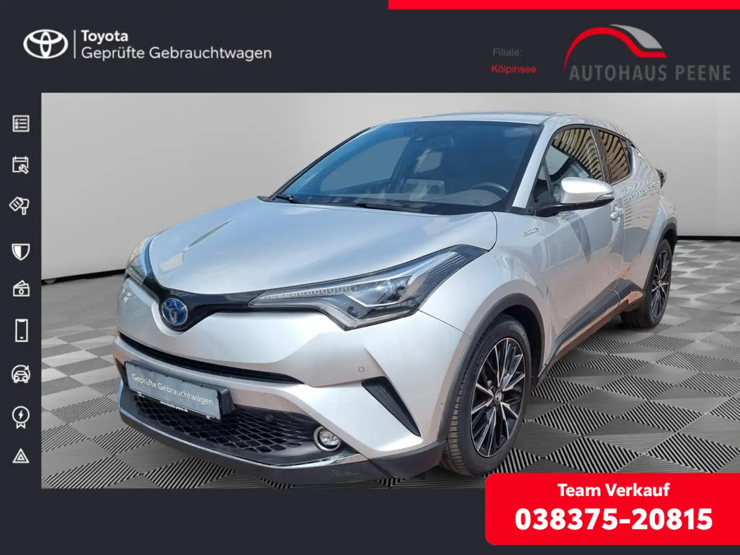 Toyota C-HR 1.8 Hybrid Lounge Argent - 1