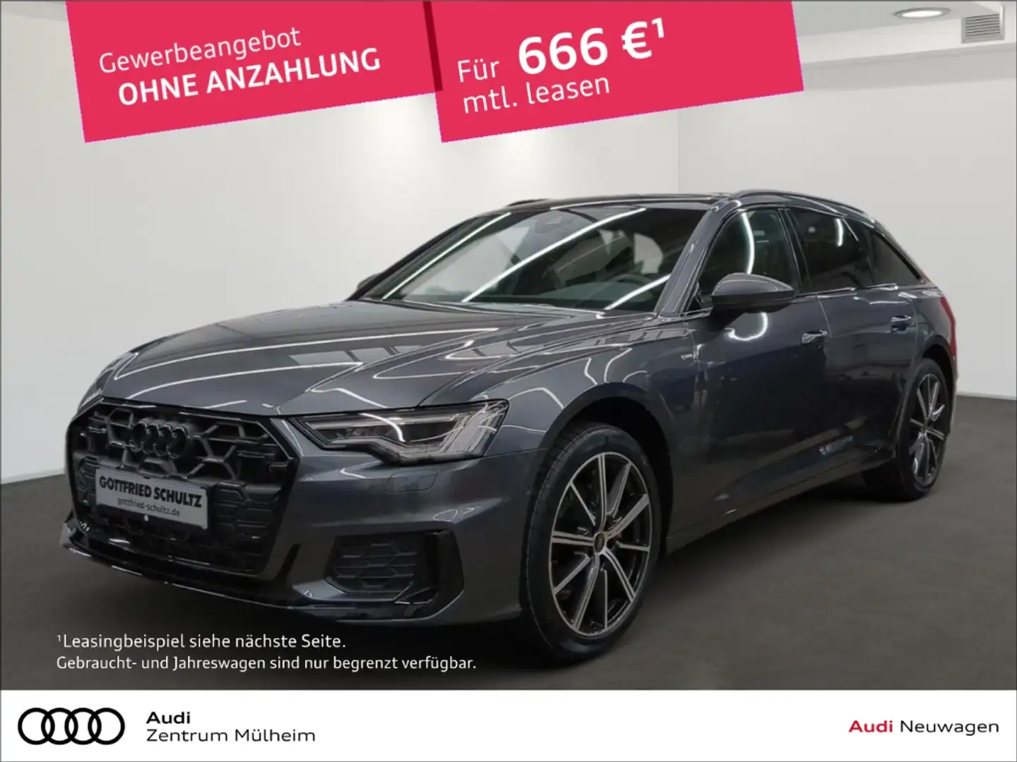 Audi A6 Avant 40 TDI S linePanodach Navi Leder digitales C Grau - 1