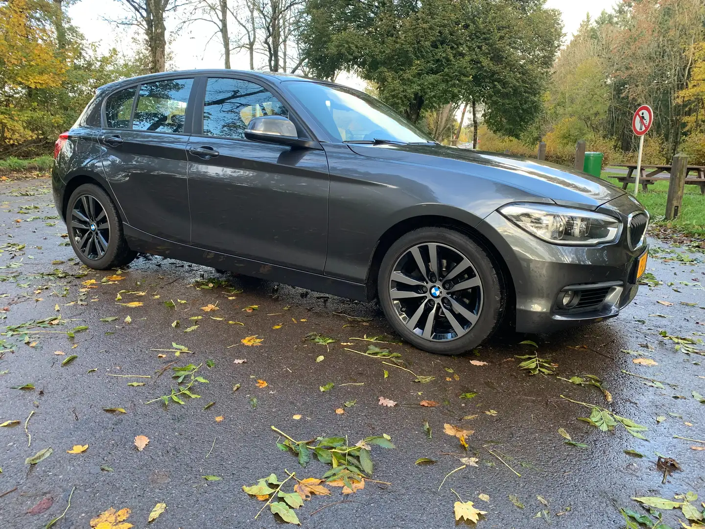 BMW 118 118i Aut. Advantage Gris - 2