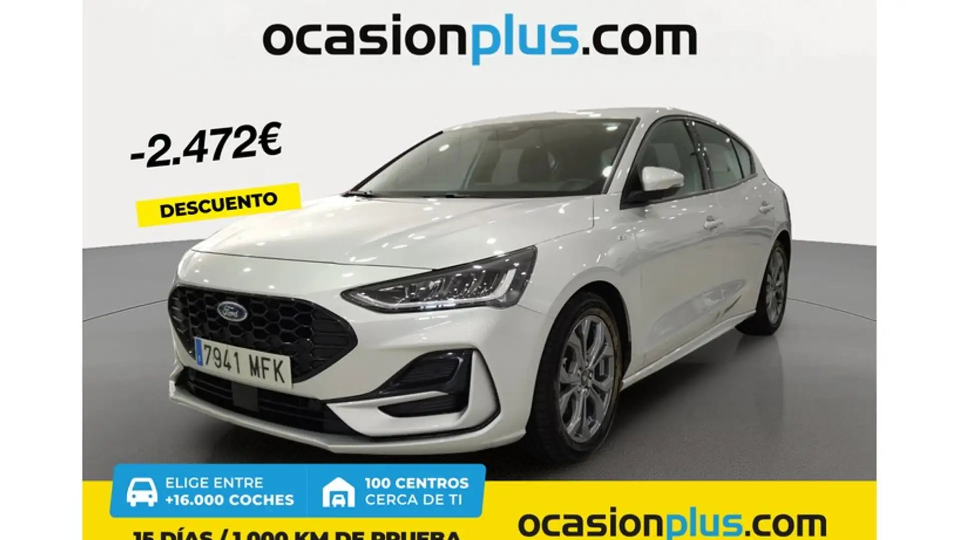 Ford Focus 1.0 Ecoboost MHEV ST-Line 125 Aut. Zilver - 1
