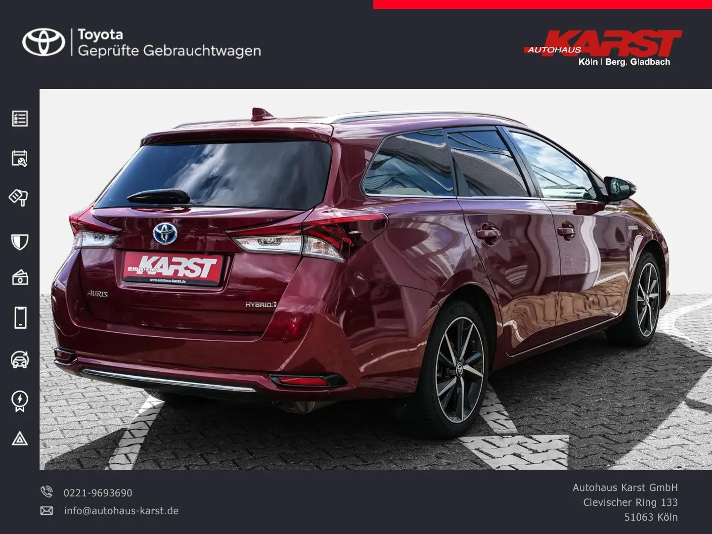 Toyota Auris Hybrid Touring Sports PDC Kamera SHZ Alu Rot - 2