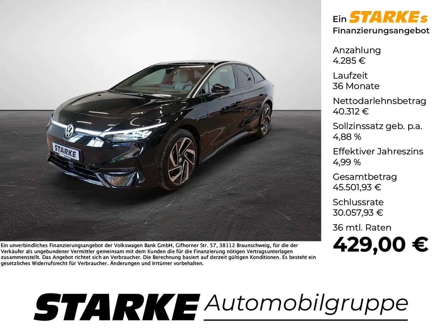 Volkswagen ID.7 Pro Schwarz - 1