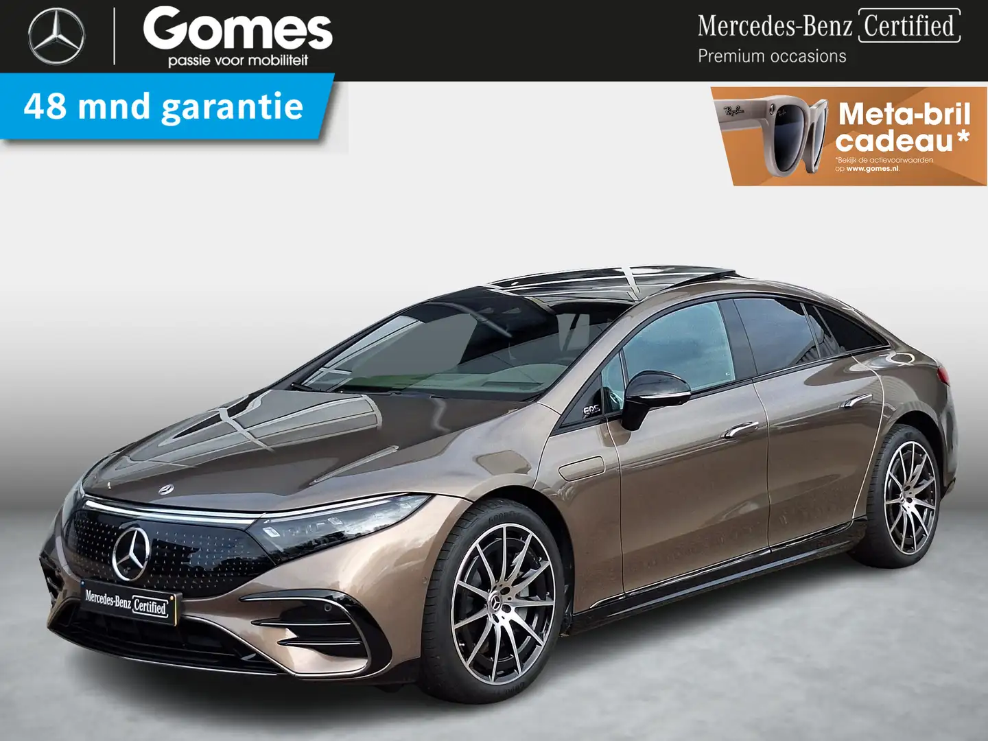 Mercedes-Benz EQS 450+ AMG Line | Panoramadak | Premium+ | MBUX Hype Brun - 1