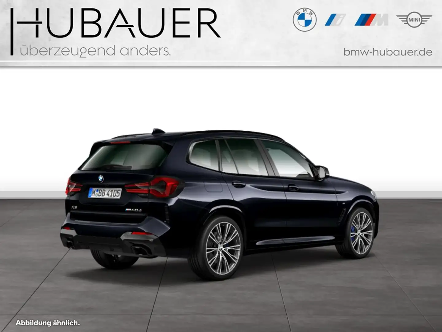 BMW X3 M 40d [DA Prof., Laser, HUD, Standheizung] Noir - 2