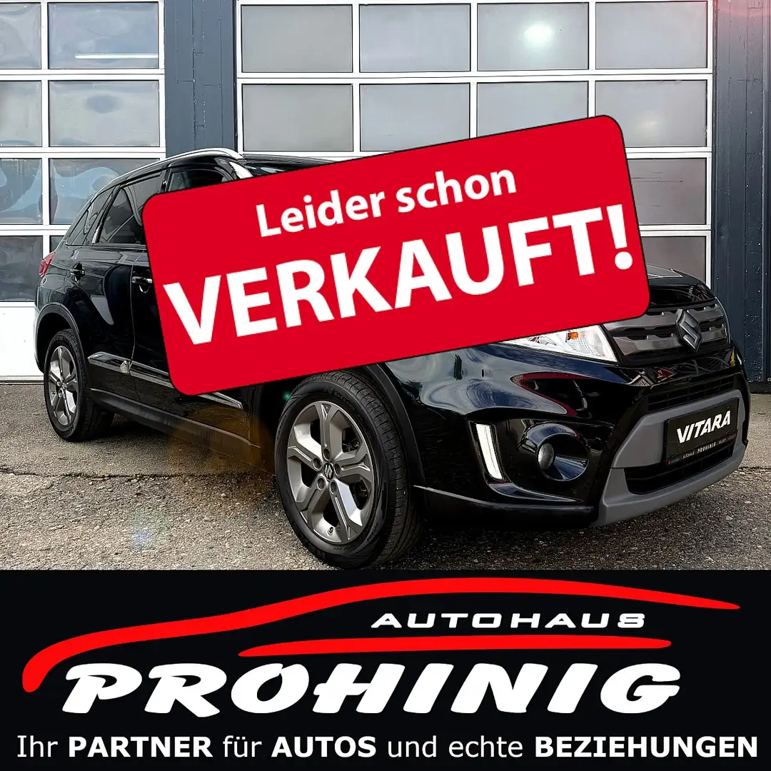 Suzuki Vitara 1,6 VVT 4WD Anhängevorrichtung und Garantie inkl. Schwarz - 1