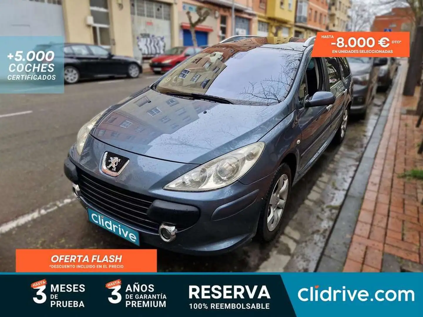 Peugeot 307 SW 2.0HDI Pack 136 Gris - 1