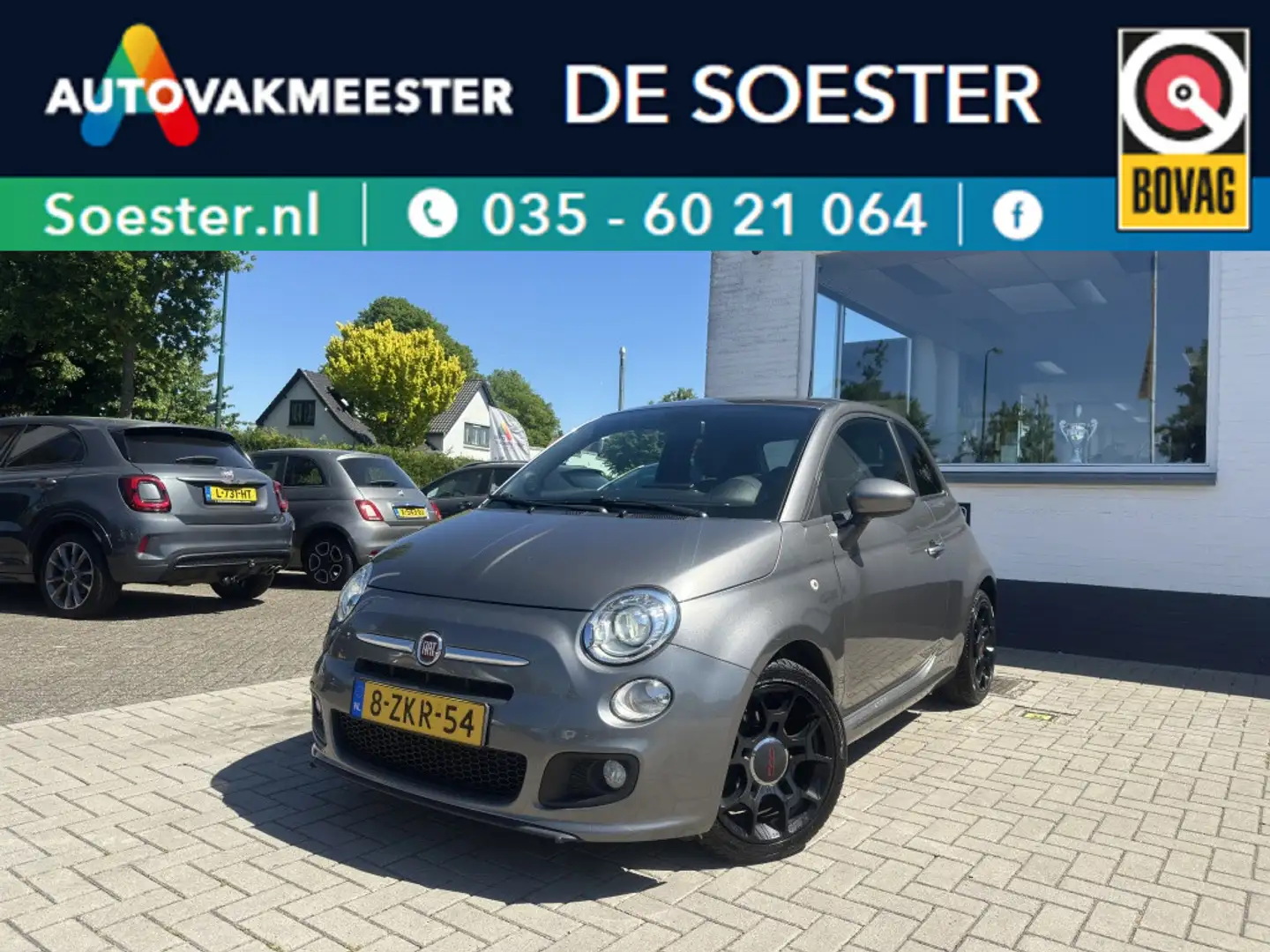 Fiat 500 500S/AUTOMAAT/SLECHTS 65.975KM/AIRCO/RIJKLAAR Gris - 1