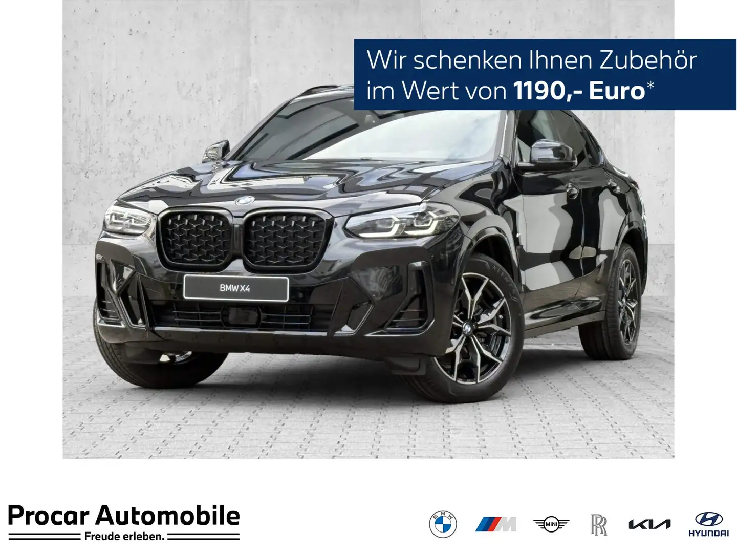BMW X4 xDrive20d M Sport AHK PANO DA PA ACC HuD 19" Schwarz - 1