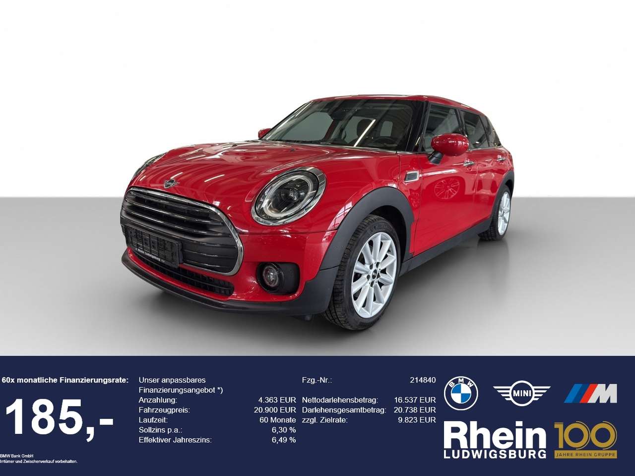 MINI Cooper Clubman 2023 — LED NAvi DriveAs CarPlay PDC