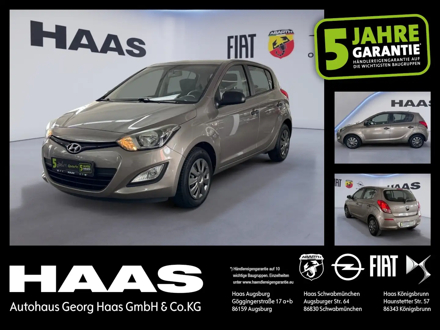 Hyundai i20 1.2 Classic Klimaanlage, USB, Top Angebot - 1