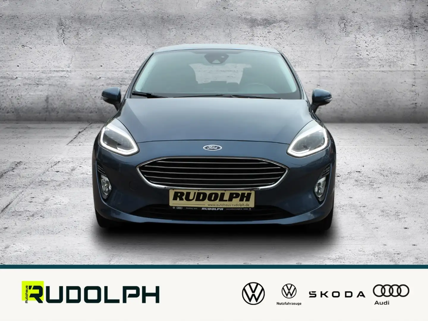 Ford Fiesta 1.0 EcoBoost Titanium LED Navi PDC SHZ AHK Azul - 2