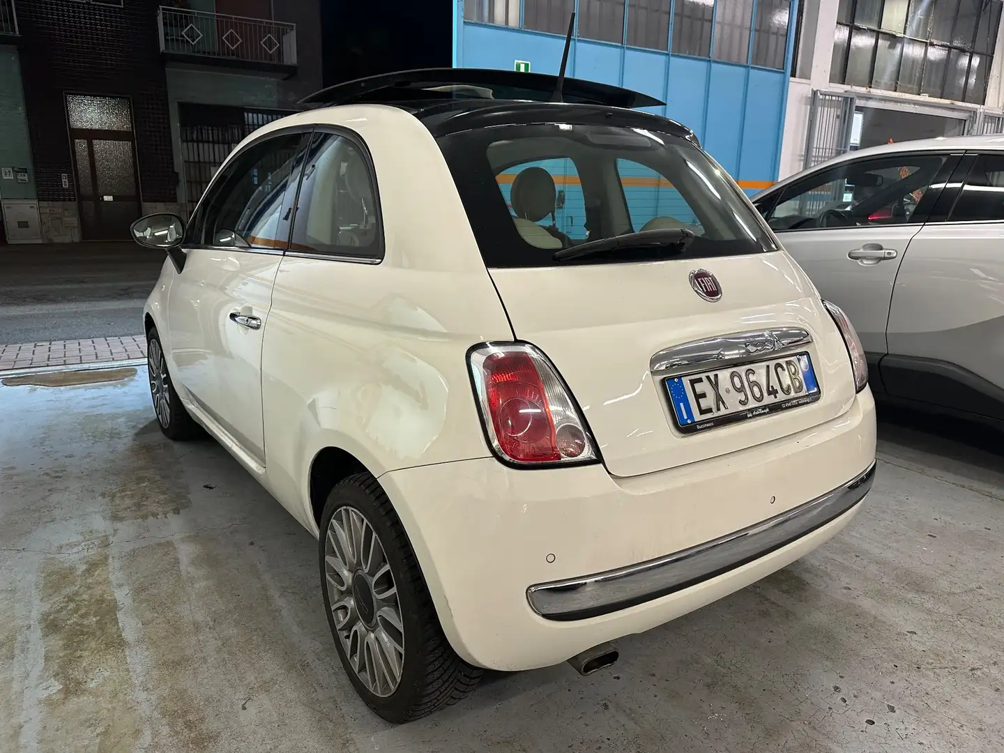 Fiat 500 500 1.2 Lounge - Pelle - Tetto - Automatica Blanc - 2