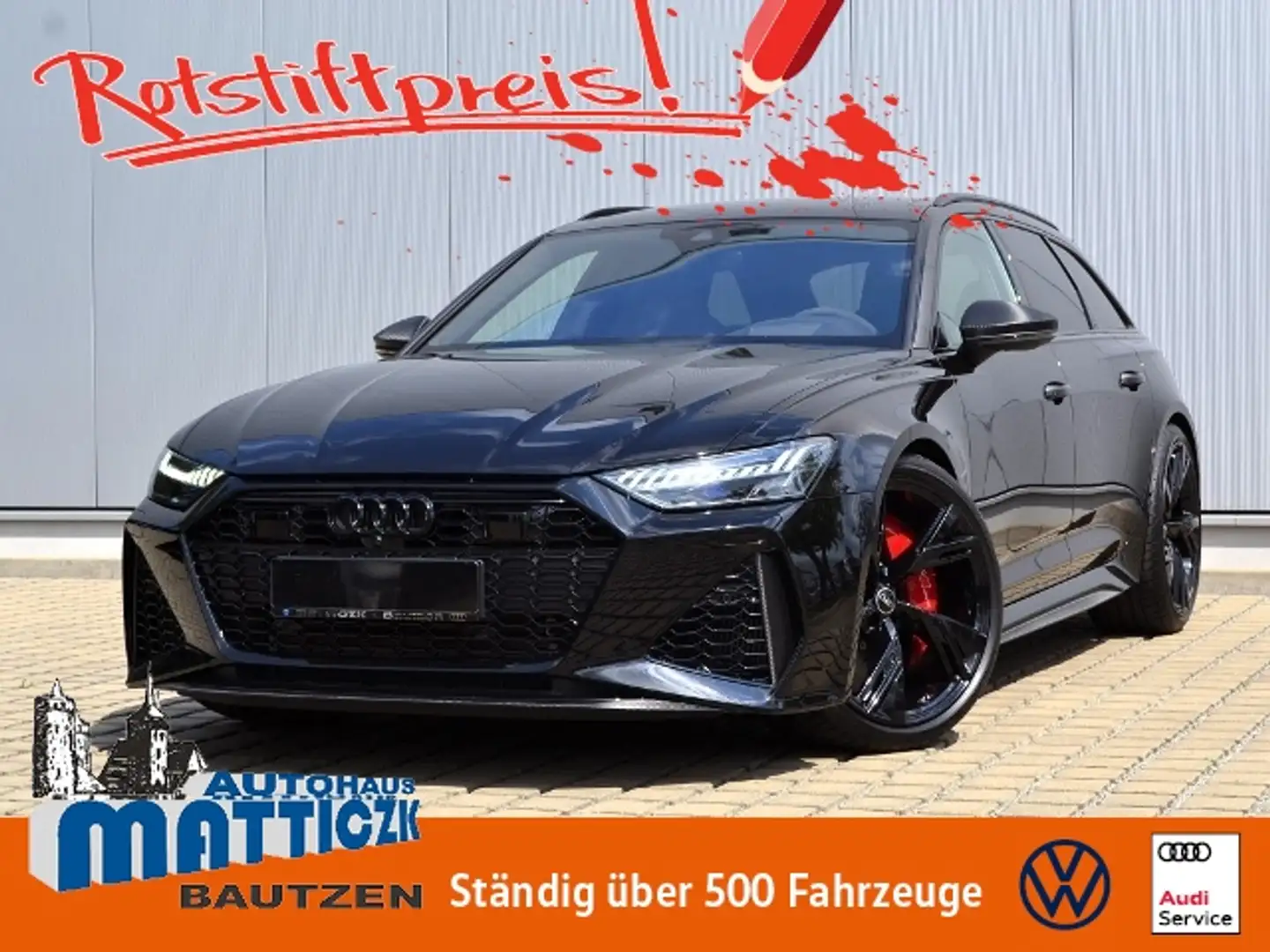 Audi RS6 Avant 4.0 TFSI VOLL/DYNAMIK-PLUS/KERAMIK/AHK/PANO Negru - 1