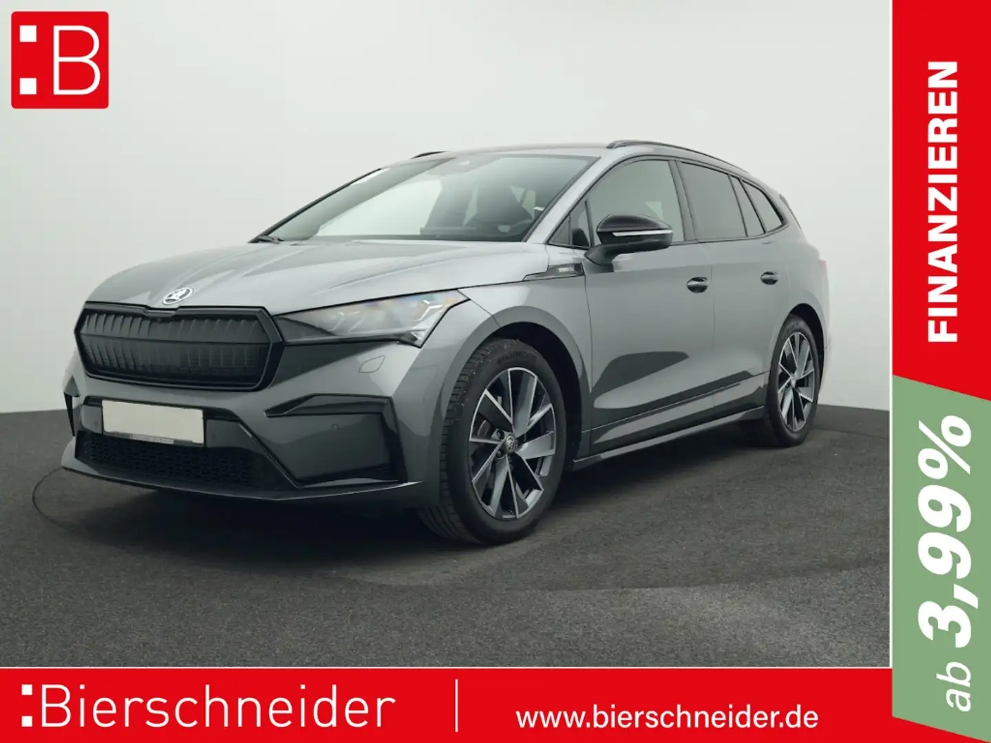 Skoda Enyaq 60 Sportline AHK MATRIX WÄRMEPUMPE NAVI Grau - 1