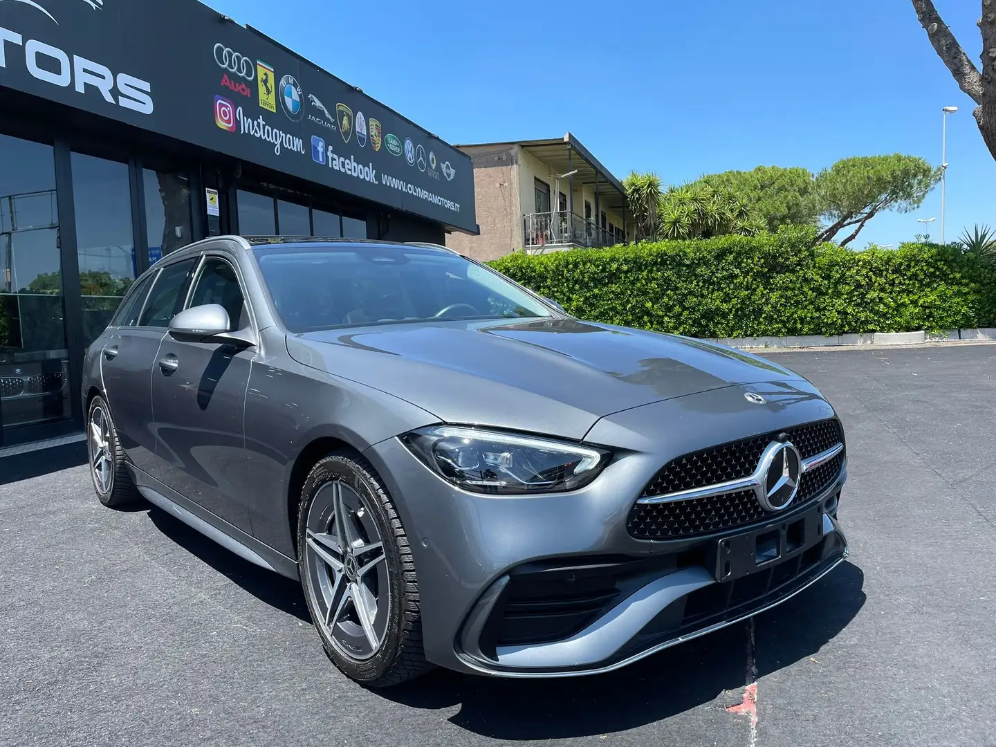 Mercedes-Benz C 220 D S.W. PREMIUM PLUS AMG PREMIUM TETTO LED NAVI Grigio - 1
