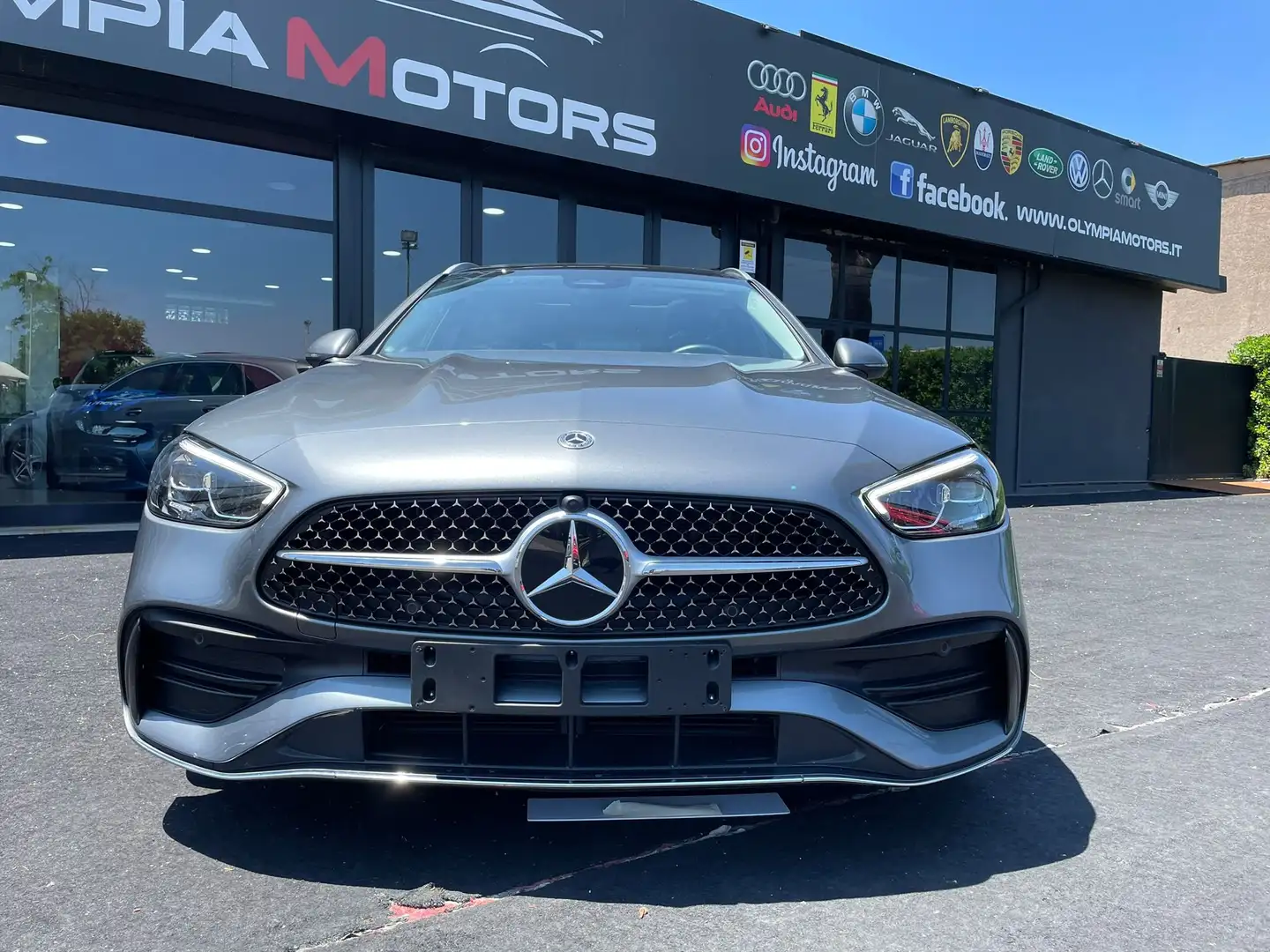 Mercedes-Benz C 220 D S.W. PREMIUM PLUS AMG PREMIUM TETTO LED NAVI Grigio - 2