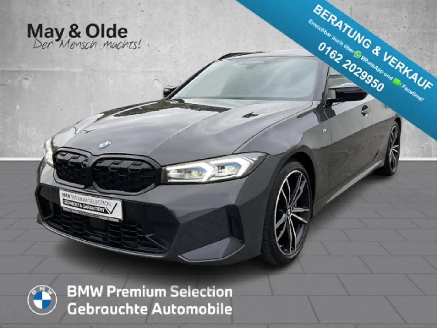 BMW 340 xDrive Touring M Sportpaket HUD Pano Navi Sitz-mem Grau - 1