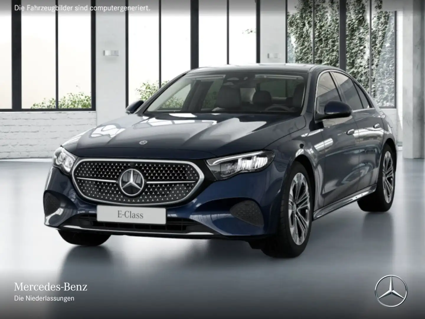 Mercedes-Benz E 300 e Hybrid Avantgarde Pano Burmester Distr. 9G Blau - 2