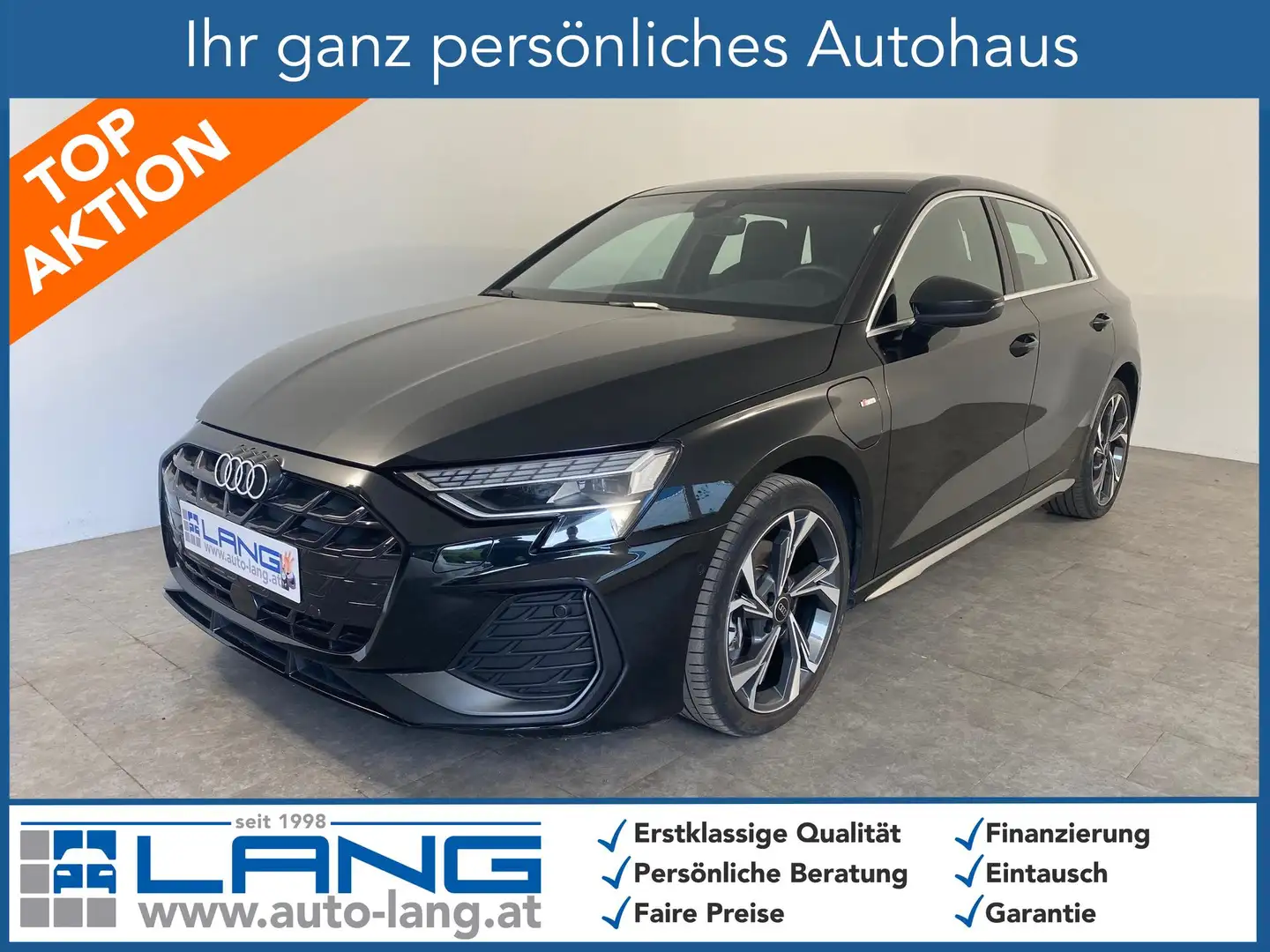 Audi A3 Sportback 40 1.5 TFSI e S line MATRIX*NAVI*RFK ... Schwarz - 1