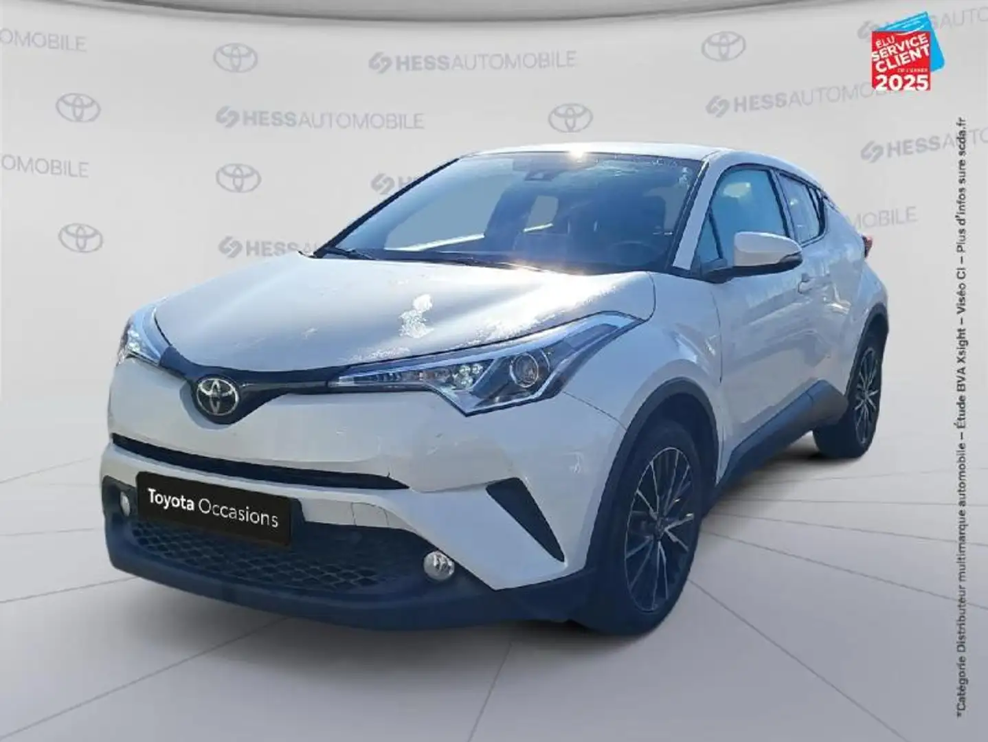 Toyota C-HR 1.2 Turbo 116ch Distinctive 2WD Blanc - 1