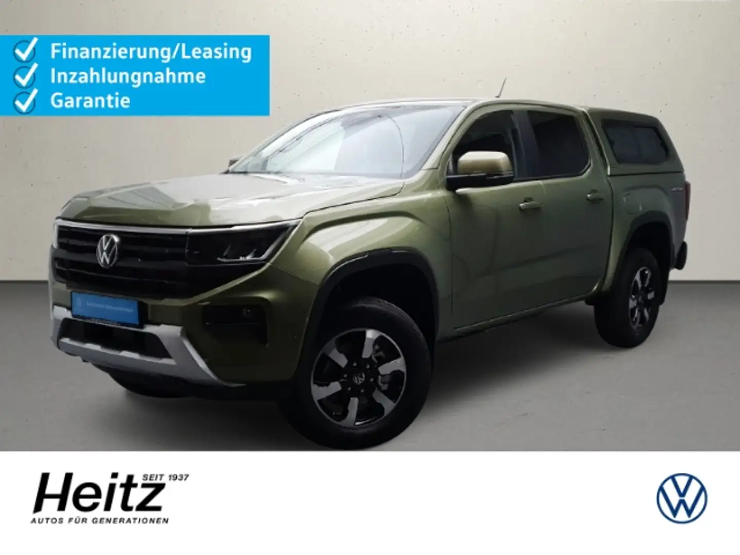 Volkswagen Amarok Doka 4MOTION Autom Hardtop AHK Navi LED Grün - 1