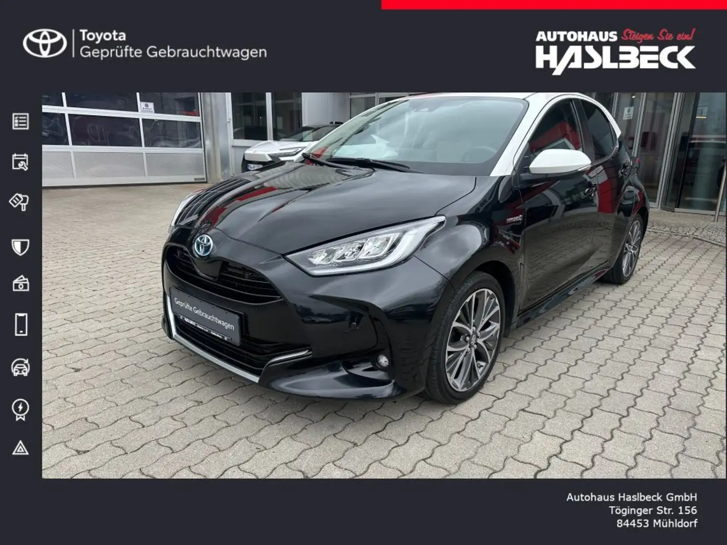 Toyota Yaris Hybrid 1.5 VVT-i Elegant Schwarz - 1