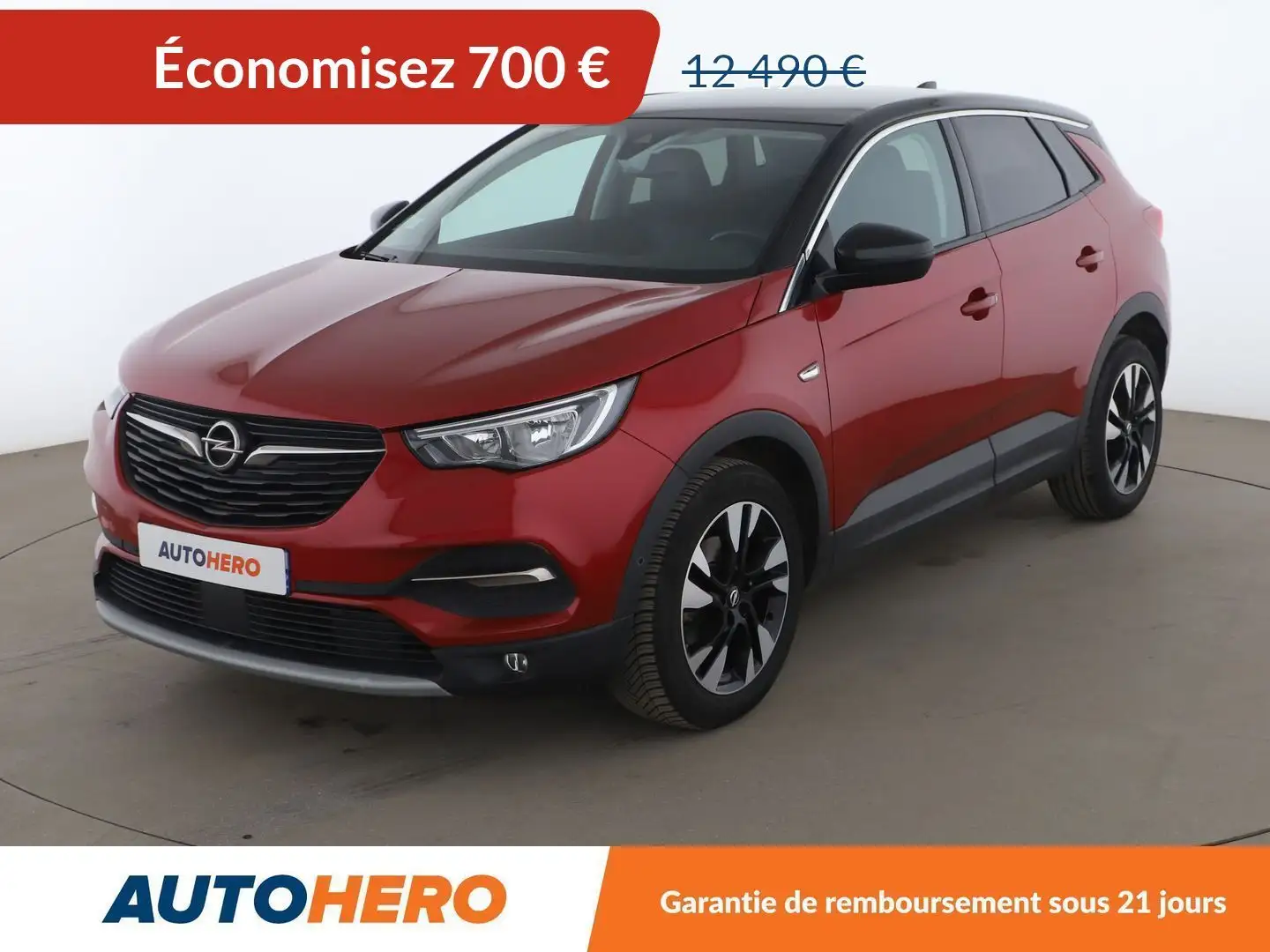 Opel Grandland X 1.2 Turbo Design Line Rouge - 1