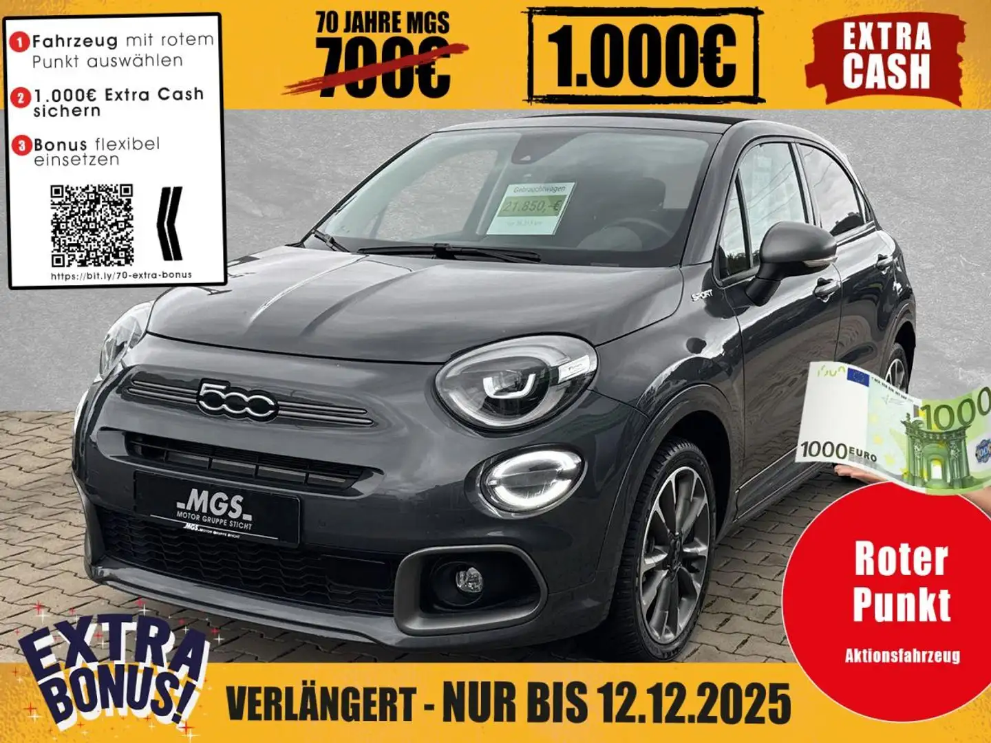 Fiat 500X DOLCEVITA HYBRID 1.5 GSE Grau - 1