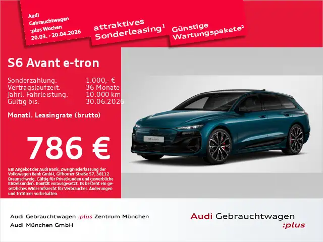 Audi S6 e-tron Pano/AHK/Luftfed/B&O/Matrix
