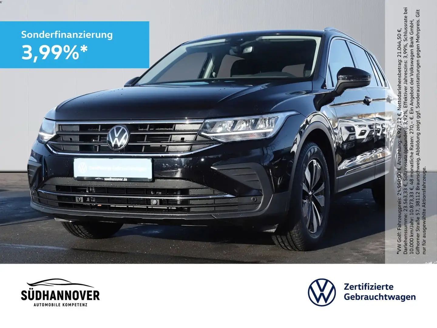 Volkswagen Tiguan Move 1.5 TSI AHK+NAVI+LED+SHZ+PDC+KAMERA Zwart - 1