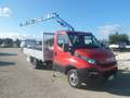 Iveco Daily 35c14 cassone con gru Rosso - thumbnail 2