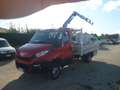 Iveco Daily 35c14 cassone con gru Rosso - thumbnail 1