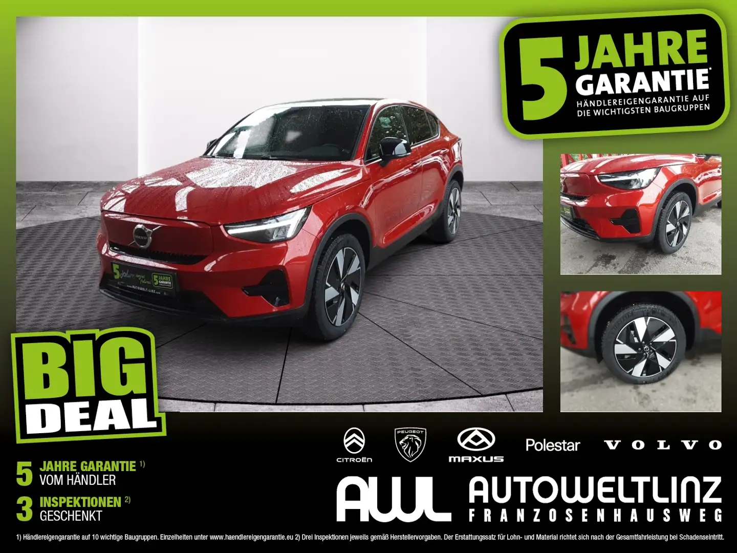 Volvo C40 Single Extended Rang 82 kWh Rot - 1