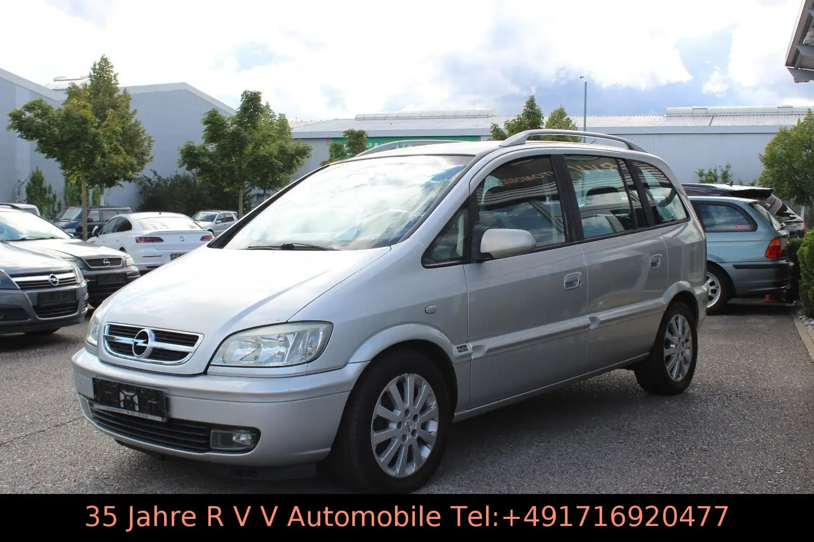 Opel Zafira 2.2 DTI 16V Elegance, 7-Sitzer, TÜV neu Silber - 2