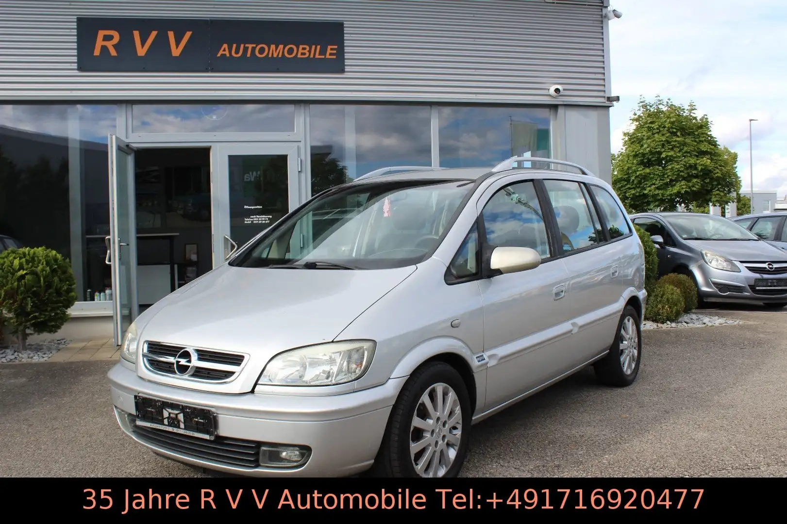 Opel Zafira 2.2 DTI 16V Elegance, 7-Sitzer, TÜV neu Silber - 1