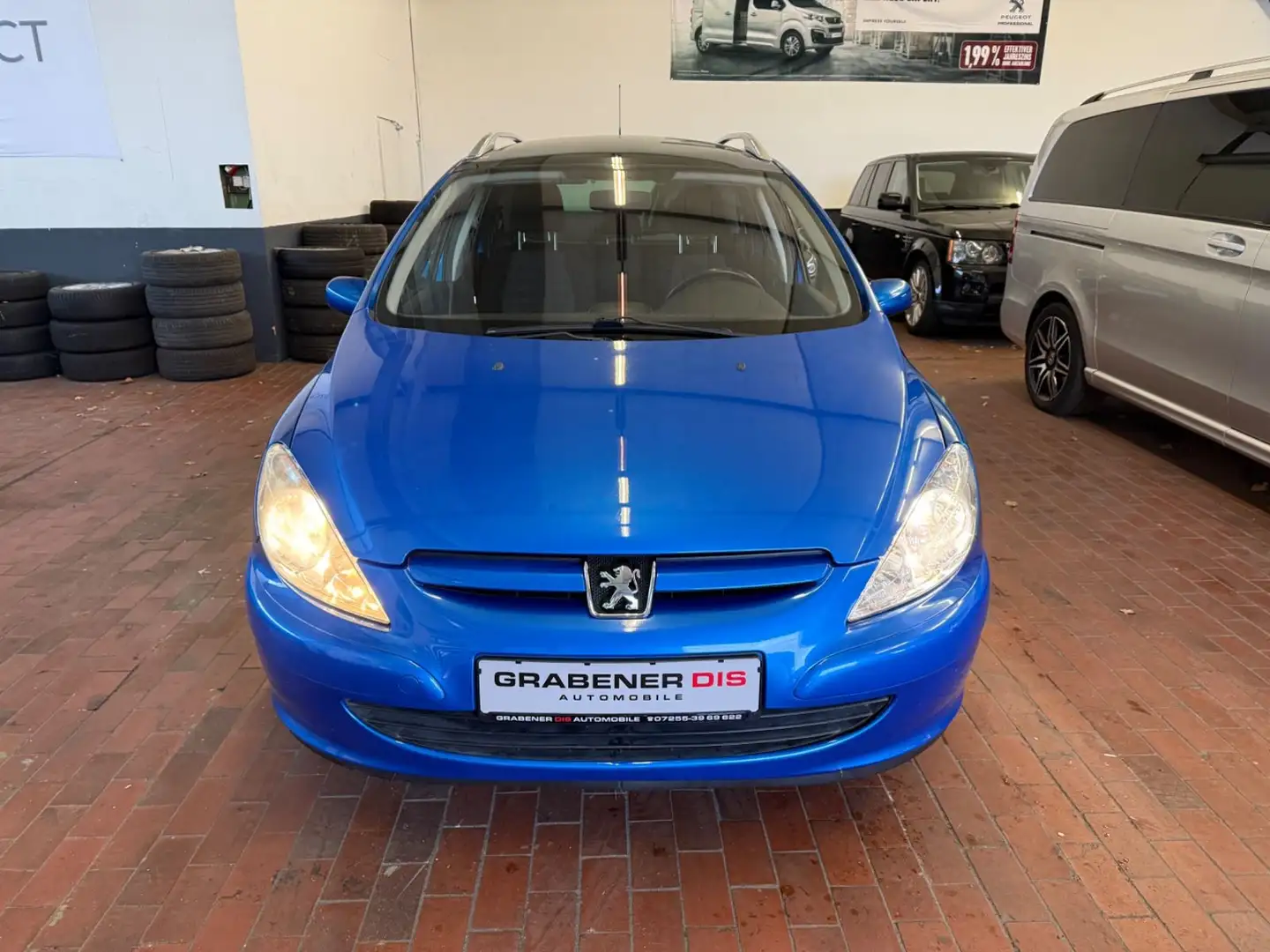 Peugeot 307 sw 16V 1.6 Kilma 7-Sitzer TÜV+Inspektion NEU Blau - 2