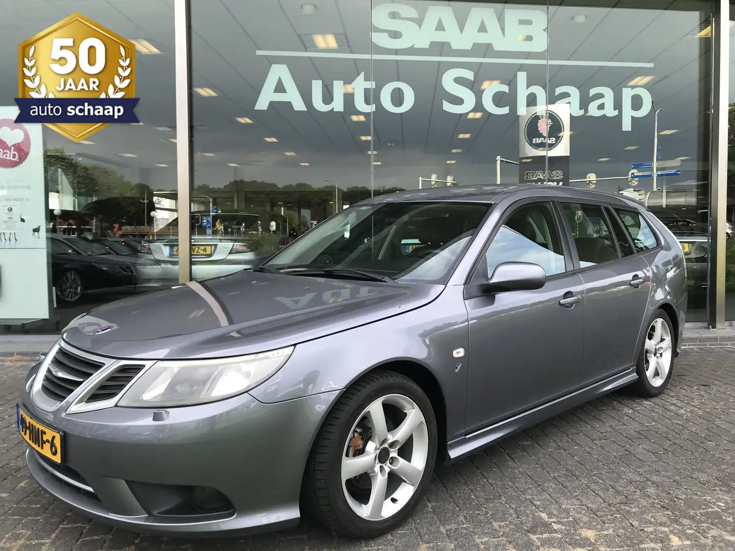 Saab 9-3 Estate 1.8t Norden | Rijklaar incl garantie | Hirs Grigio - 1
