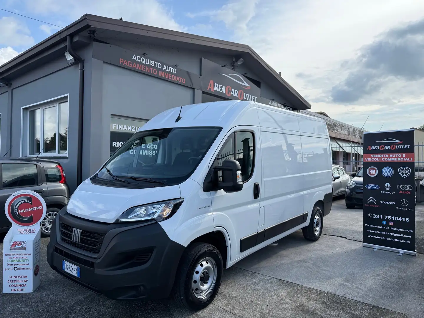 Fiat Ducato 30 MH2 2.2 Mjt3 140CV E6D*NEW MODELLO*KM 47.838 Weiß - 1