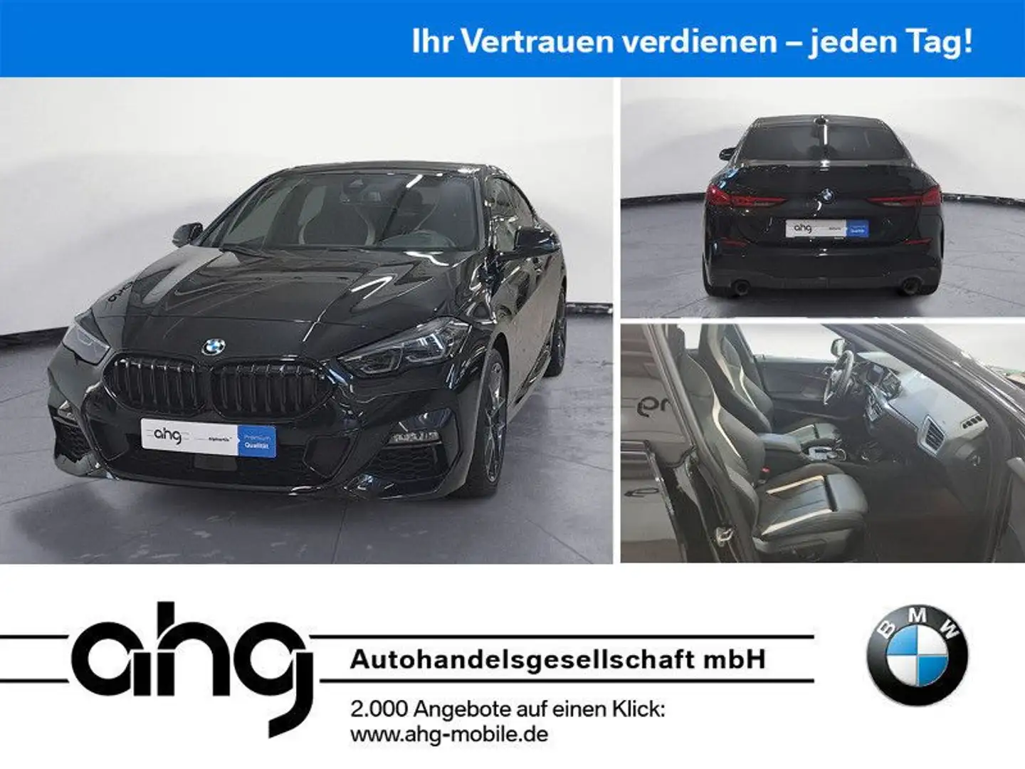 BMW 220i xDrive Gran Coupe Steptr. EditionCo Navi Le Schwarz - 1