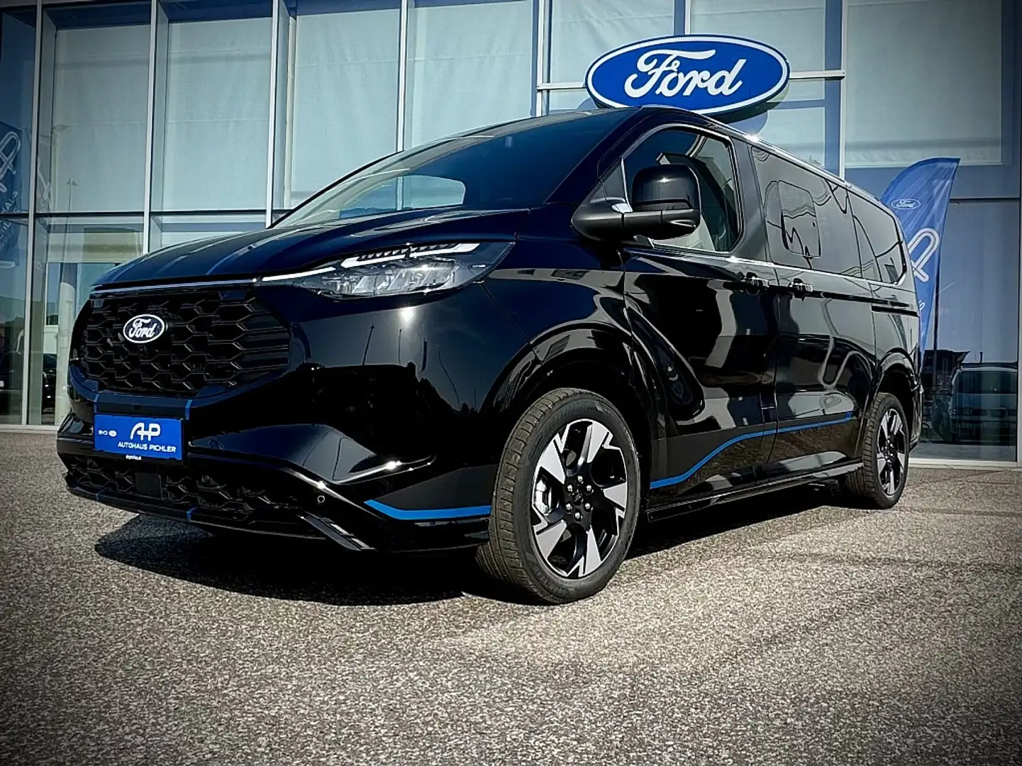 Ford Tourneo Custom Bus 2.5 PHEV 340 L1H1 FWD Sport Aut. LEASING AK... Schwarz - 2