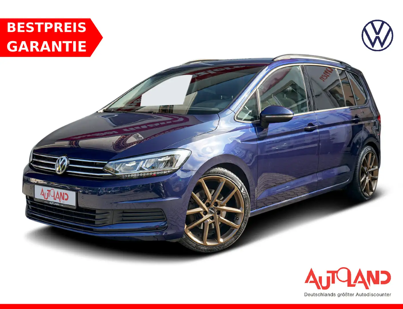Volkswagen Touran 1.5 TSI DSG LED Navi ACC AHK Sitzheizung Blu/Azzurro - 1
