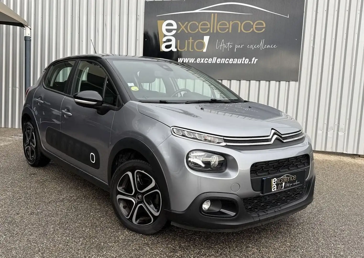 Citroen C3 BLUEHDI 100CH SHINE S&S E6.D-TEMP BVM5 Gris - 1